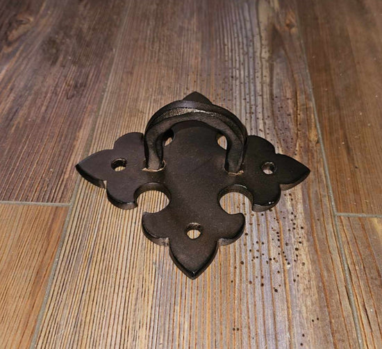 Portuguese Gothic Iron D Ring Anchor Plate