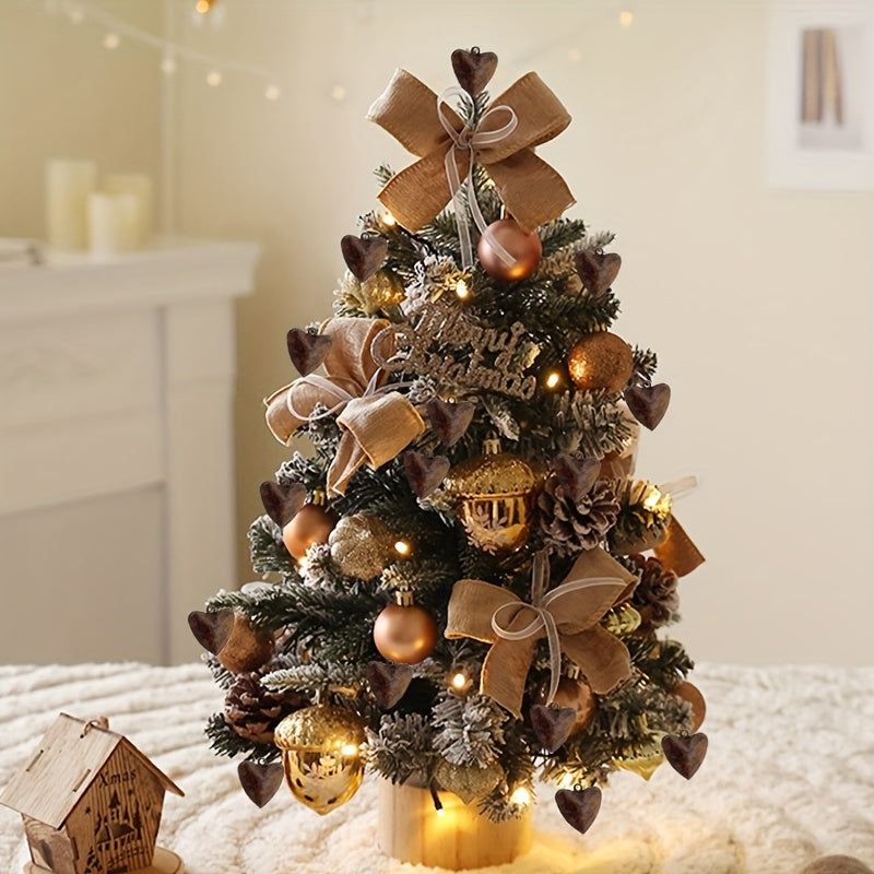 20pcs Rusty Heart Bells