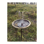 Hammered Copper Bird Fountain