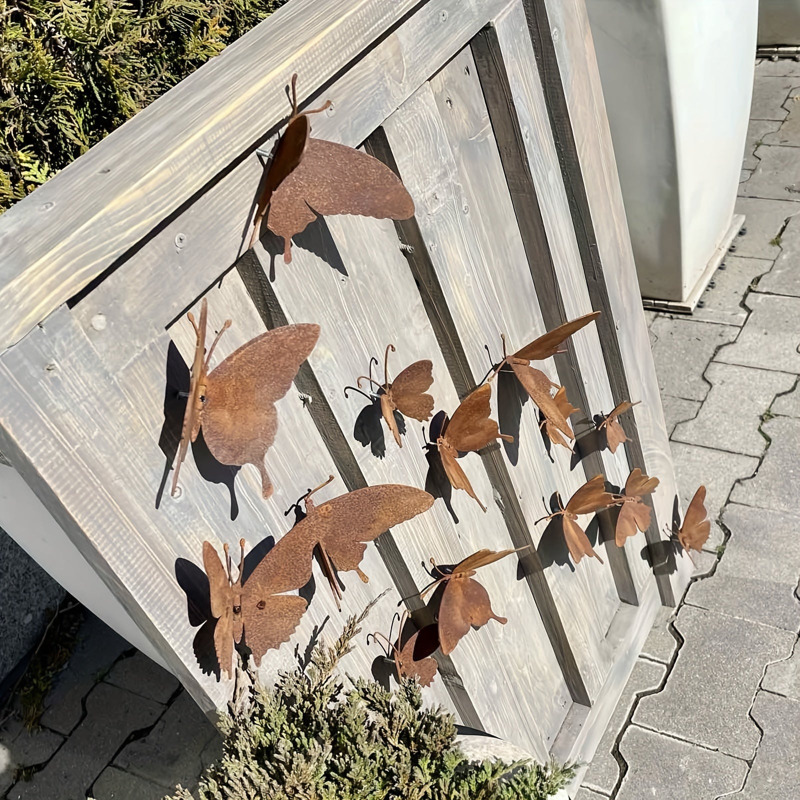Rusted Butterfly Wall Tacks