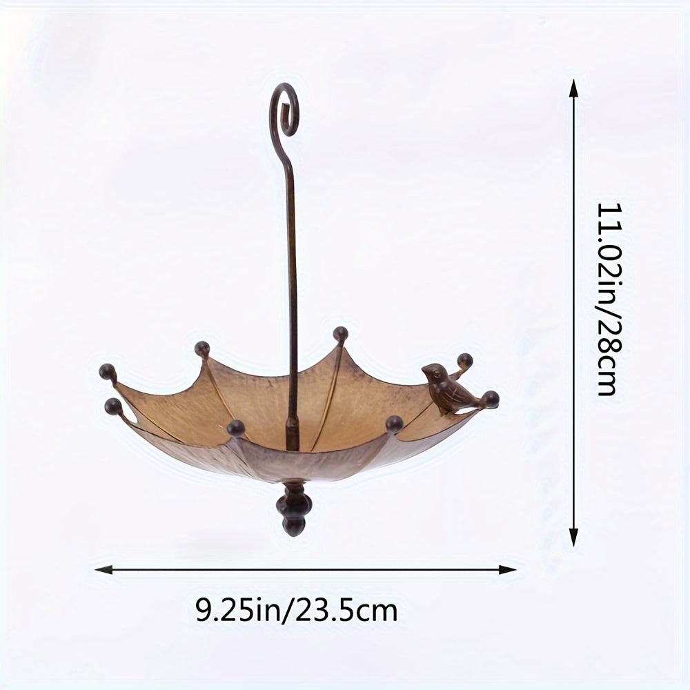 Iron Umbrella Bird Feeder