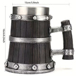 Loki Simulated Wooden Viking Beer Mug Uncategorized