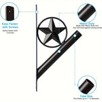 1pc Star Flag Pole Holder Flag & Windsock Pole Mounting Hardware & Kits