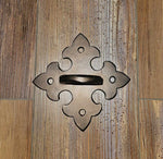 Portuguese Gothic Iron D Ring Anchor Plate Brackets & Reinforcement Braces Turnbuckle