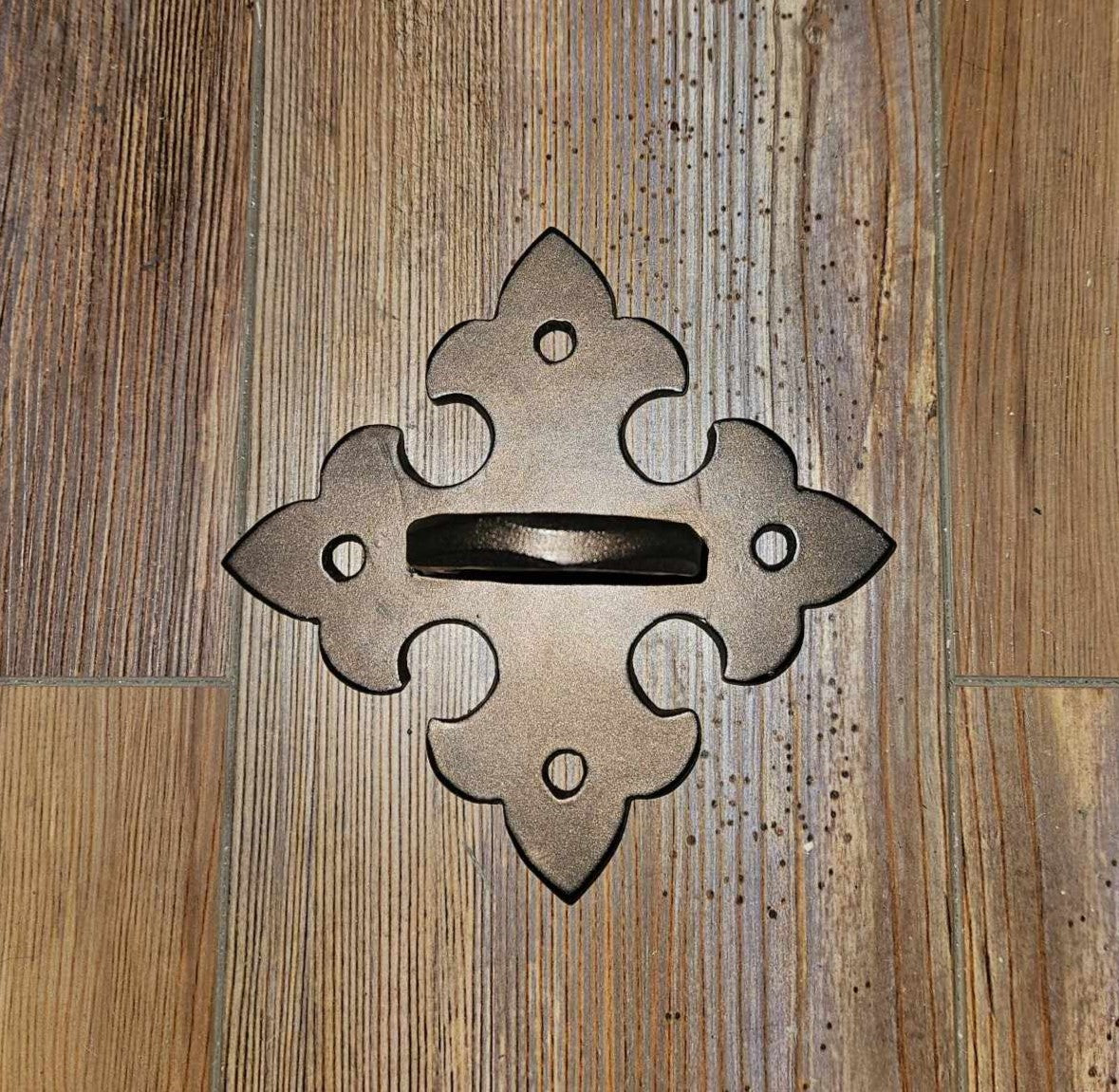 Portuguese Gothic Iron D Ring Anchor Plate Brackets & Reinforcement Braces Turnbuckle