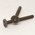Lot of 250- Bronze Plated Rosette Head Machine Screw - #6 x 1 1/4" Screws Decorative Screw