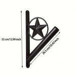 1pc Star Flag Pole Holder Flag & Windsock Pole Mounting Hardware & Kits