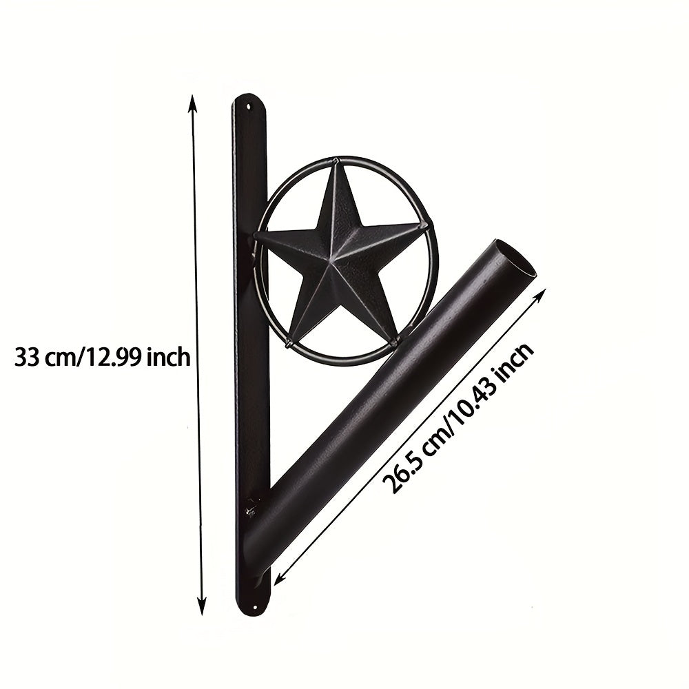 1pc Star Flag Pole Holder Flag & Windsock Pole Mounting Hardware & Kits