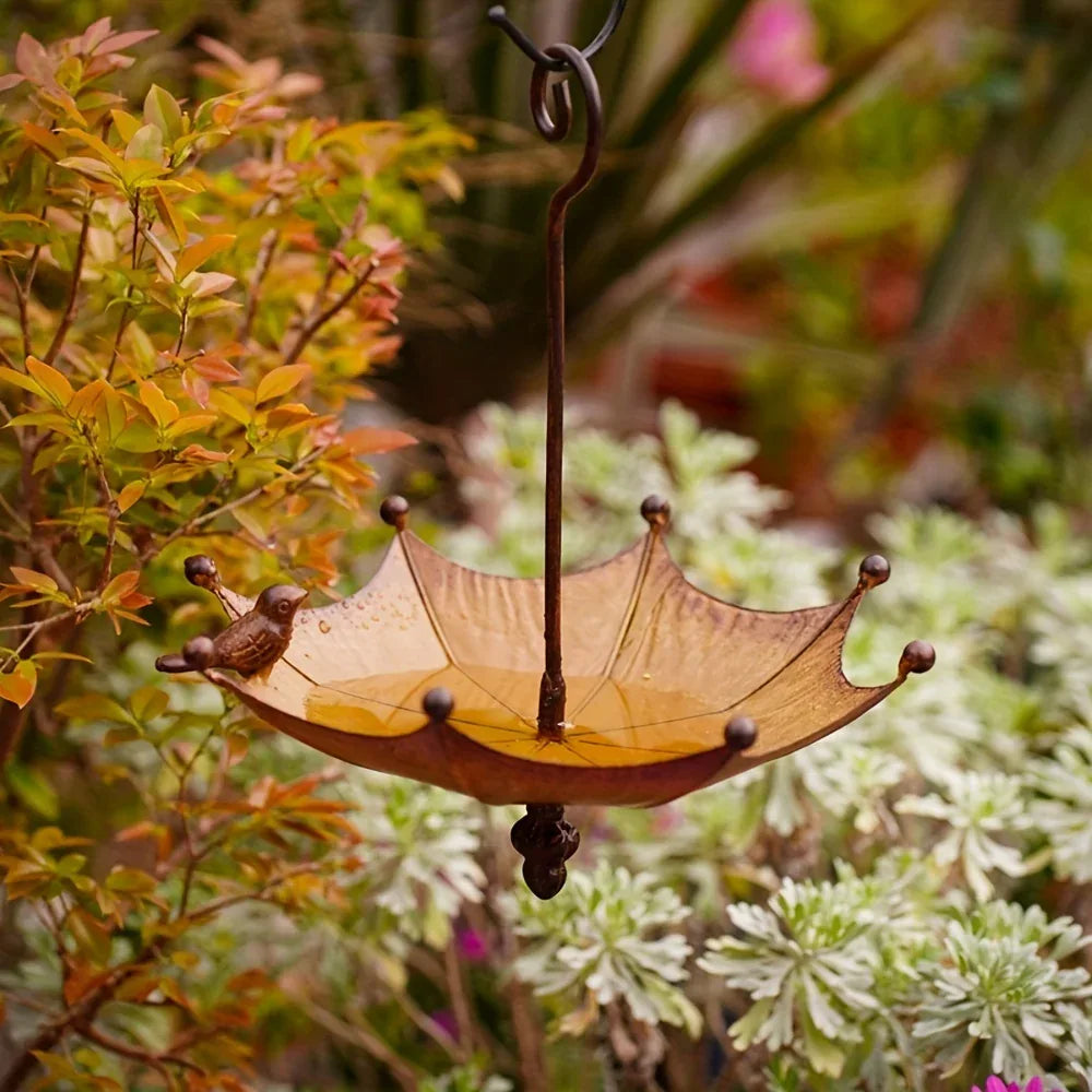 Iron Umbrella Bird Feeder - Old West Iron