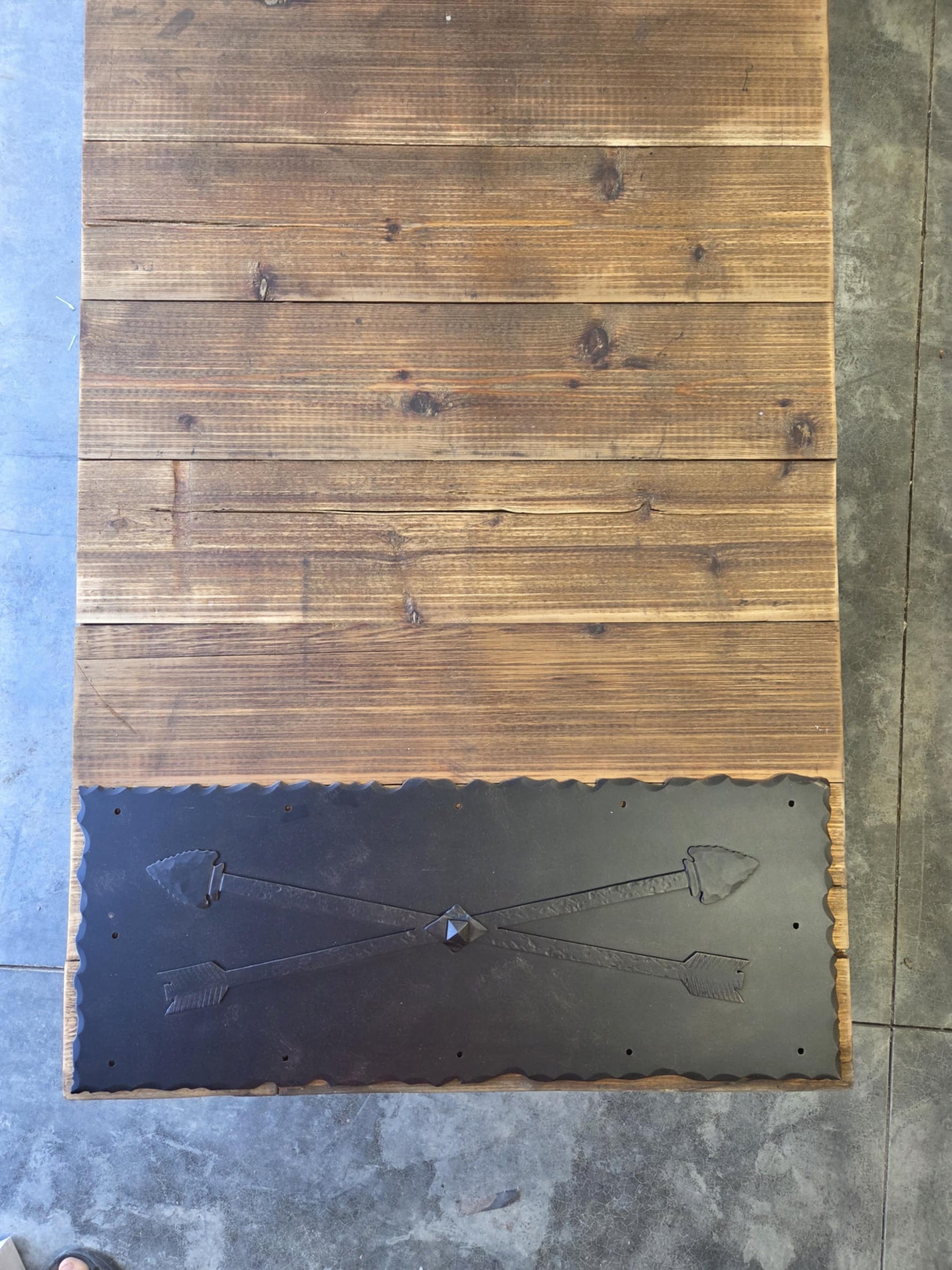 Authentic Arrowhead Iron Kick Plate