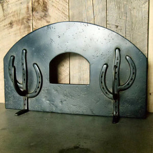 Southwestern Arched Freestanding Pizza Oven Door - Old West Iron