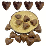 20pcs Rusty Heart Bells