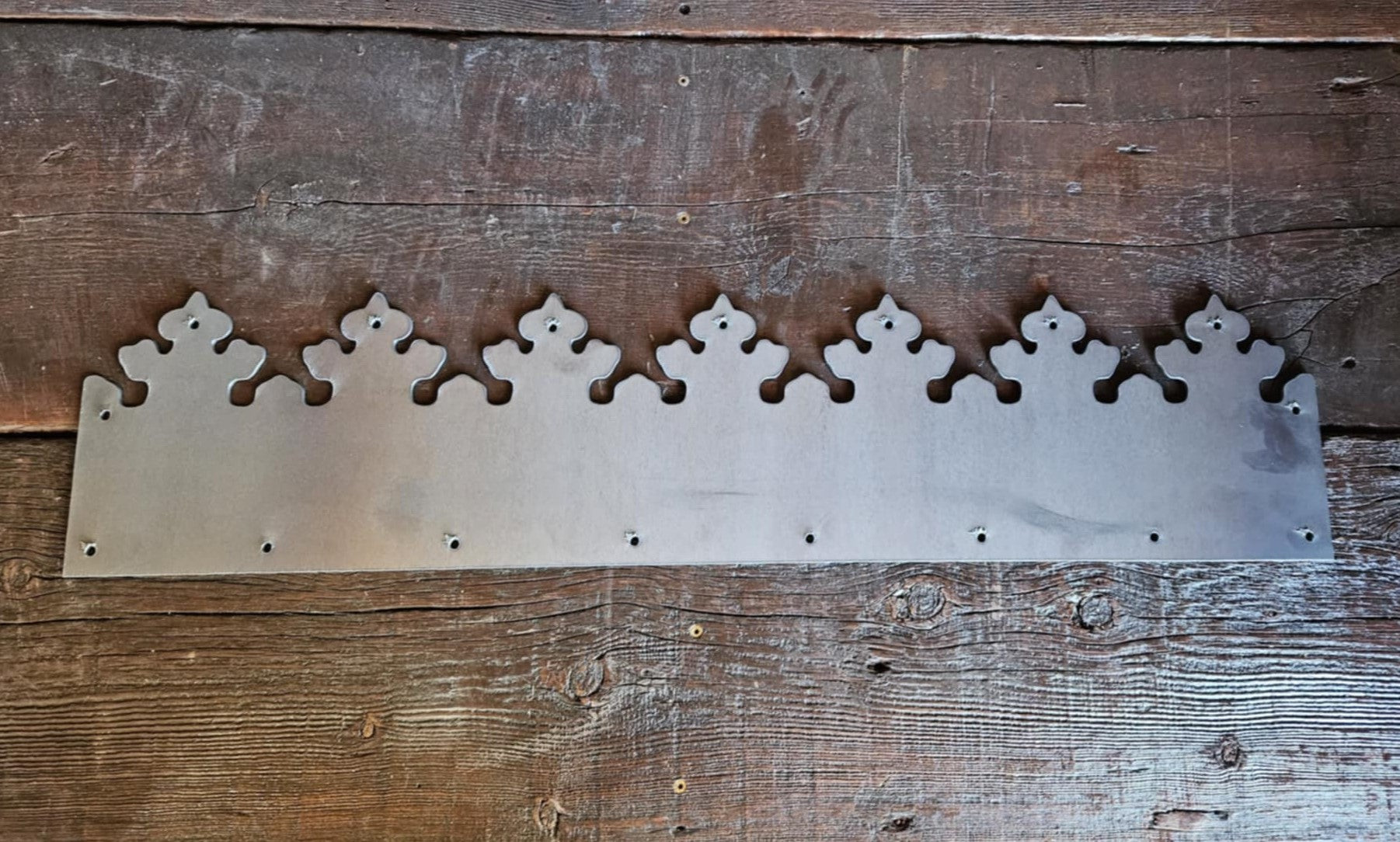 Decorated Gothic Iron Kick Plate Door Hardware