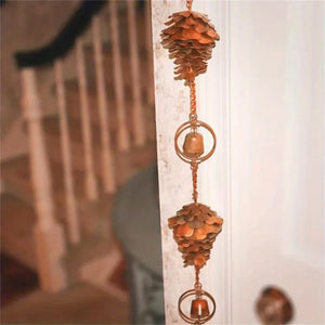 Pinecone Autumn Windchime - Old West Iron