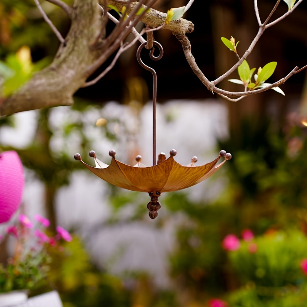Iron Umbrella Bird Feeder