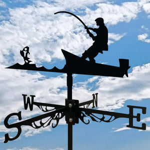 Fisherman Wind Vane - Old West Iron