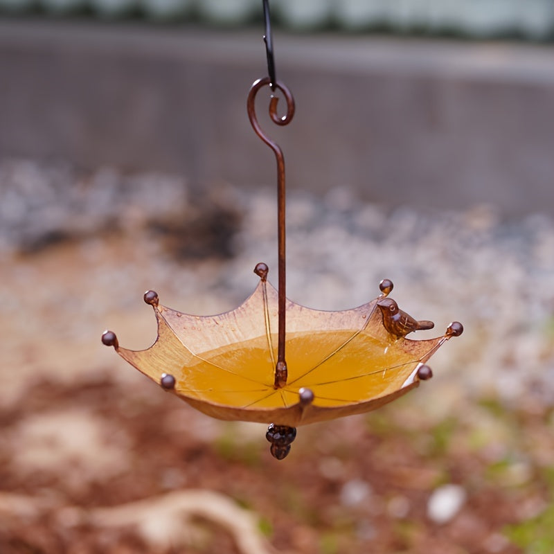 Iron Umbrella Bird Feeder