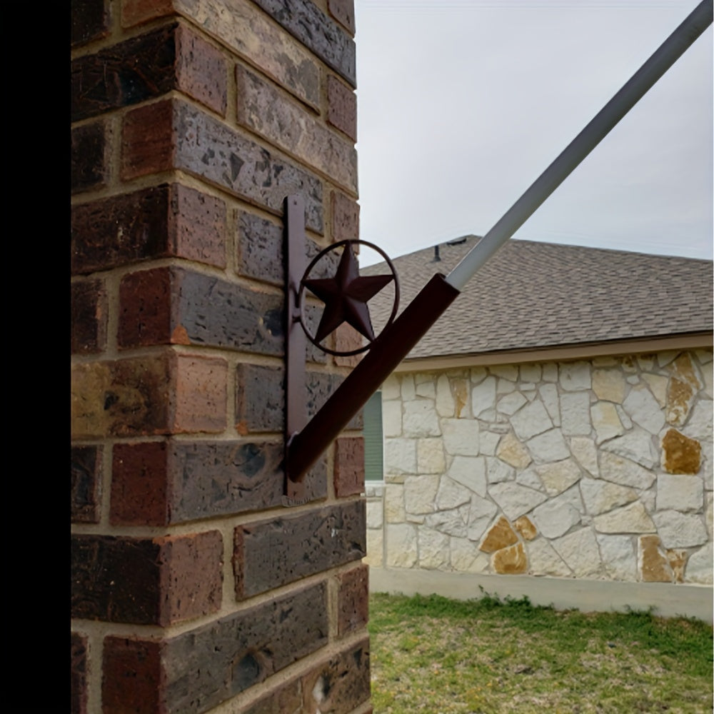 1pc Star Flag Pole Holder Flag & Windsock Pole Mounting Hardware & Kits