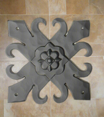 Authentic 15th Century Iron Rosette Decorative Plates