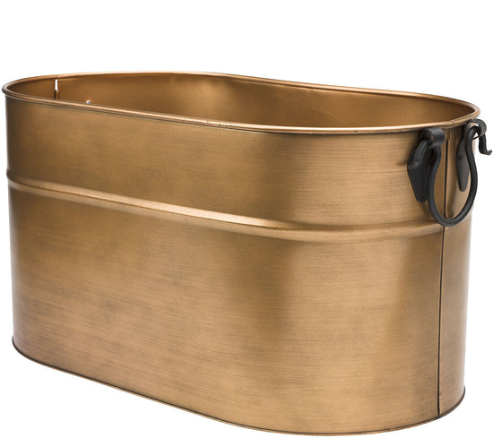 Copper-Finished Firewood Bucket- Large