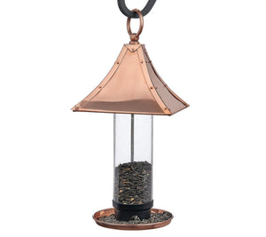 Palazzo Bird Feeder - Polished Copper - Old West Iron