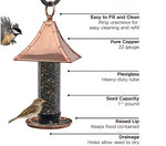 Palazzo Bird Feeder - Polished Copper Bird & Wildlife Feeder Accessories Garden