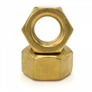 Brass Finished hex Nuts