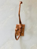 Large Copper Hat Hook Hammered finish