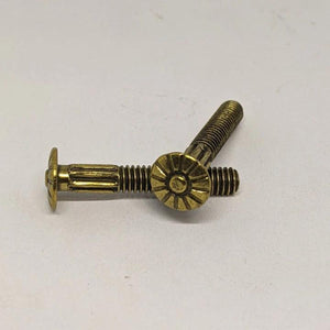 #8 x 1 1/16" Brass Rosette Head Machine Screws – Ornate Cabinet Hardware