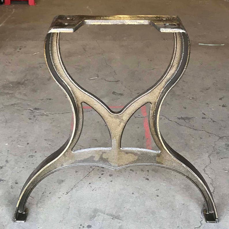 CLEARANCE- LIMITED STOCK Cast Iron Dining Table Legs, 2 pack Table Legs