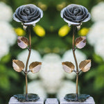 Silver Steel Rose Sculptures & Statues Gift