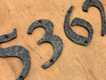 Hammered Iron House Numbers House Numbers & Letters Numbers