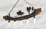 Horse and Rider Farm Chandelier Lighting Lighting