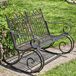 Iron Garden Rocking Bench Benches Furniture