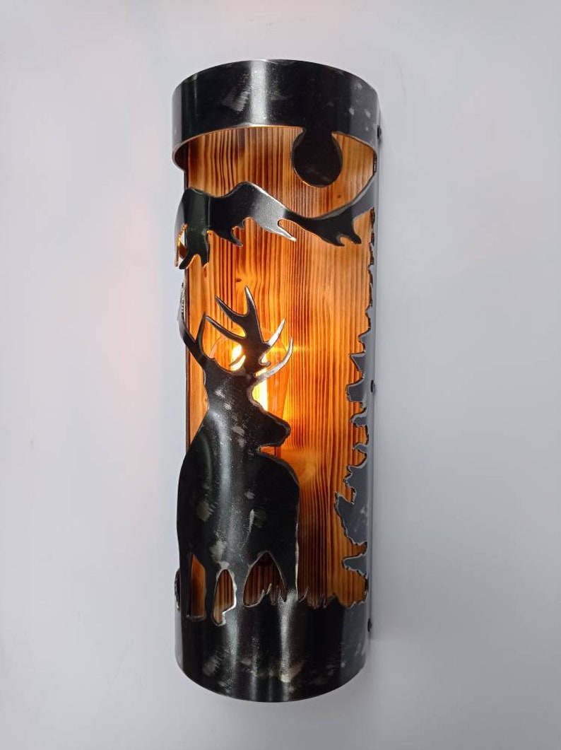 Rustic Deer Cabin Sconce Lighting Lighting