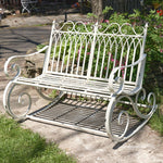 Iron Garden Rocking Bench Benches Furniture