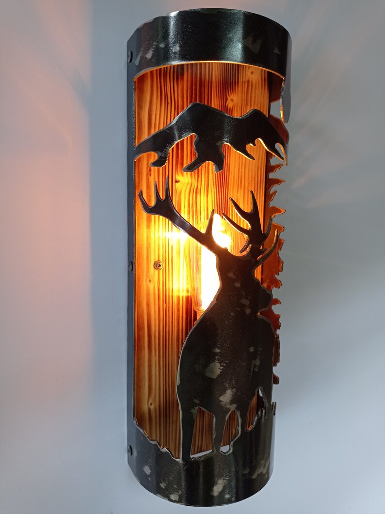 Rustic Deer Cabin Sconce Lighting Lighting