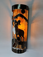 Rustic Ram Cabin Sconce Wall Light Fixtures Lighting