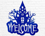 Haunted House Welcome Sign Signage Halloween