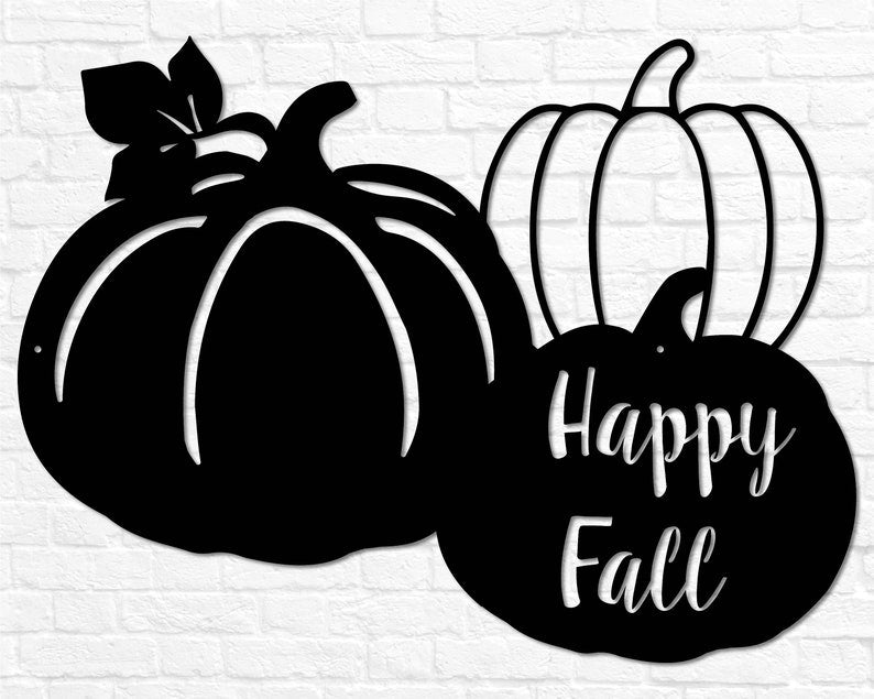 Happy Fall Pumpkins Cutout Decor Halloween