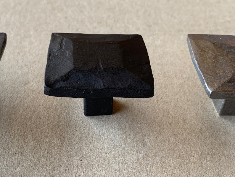 Hand Forged Hammered Iron Drawer Cabinet Knobs & Handles Cabinet Knob