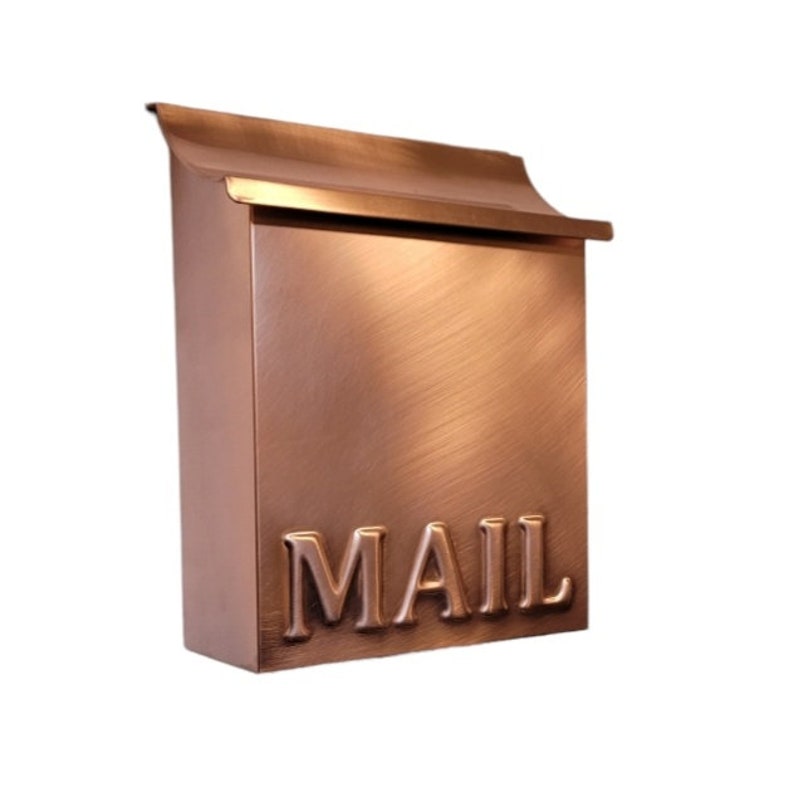 Flush Mount Embossed Copper Mailbox Mailboxes mailbox