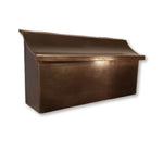Brushed Vintage Patina Copper Mailbox- Replica Antique Top Mailboxes mailbox