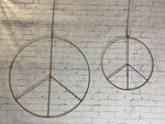 Wrought Iron Peace Sign Wallpaper Wall Sign