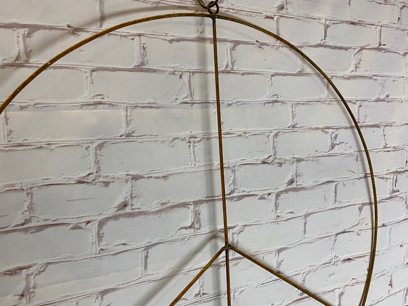 Wrought Iron Peace Sign Wallpaper Wall Sign