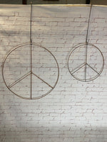 Wrought Iron Peace Sign Wallpaper Wall Sign