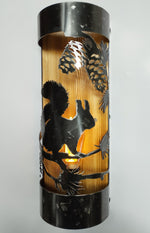 Rustic Squirrel Cabin Sconce Wall Light Fixtures Lighting
