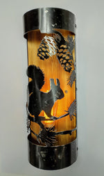 Rustic Squirrel Cabin Sconce Wall Light Fixtures Lighting