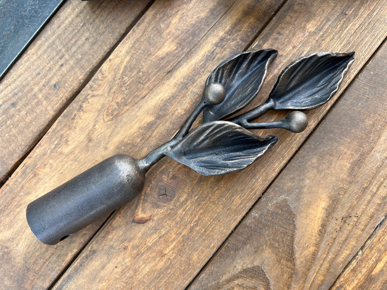 Set of 2 - Wrought Iron Curtain Rod Finials Curtain & Drape Rods Curtain Accessory