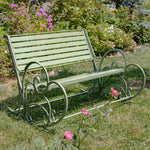 "Monte Carlo" Iron Rocking Bench and Chair Benches Furniture